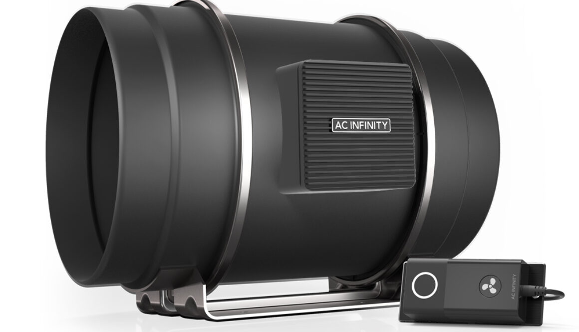 CLOUDLINE S8, QUIET INLINE DUCT FAN SYSTEM WITH SPEED CONTROLLER, 8-INCH